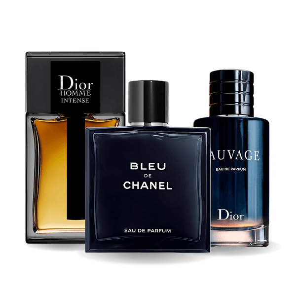 Промо комплект с 3 парфюма  | Sauvage Dior, Bleu de Chanel, Dior Homme Intense 100ml