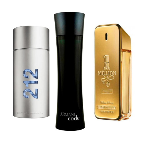 Промо комплект с 3 парфюма | 212 Men NYC, Paco Rabanne One Milion, Armani Code Homme 100ml