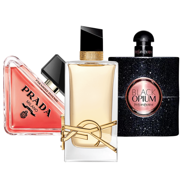 Промо комплект с 3 парфюма | Prada Paradox,  Black Opium Yves Saint Laurent, Libre 100ml
