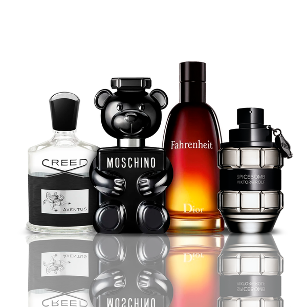 Промо комплект с 4 парфюма | Creed Aventus + Fahrenheit + SpiceBomb + Toy Boy Moschino 100ML
