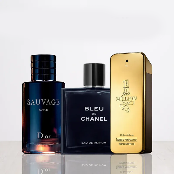 Промо комплект с 3 парфюма | Sauvage Dior + One Million + Bleu de Chanel 100ML