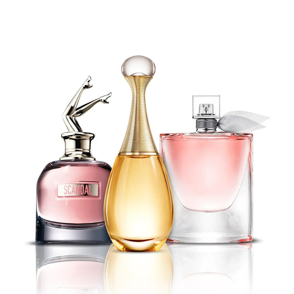 Промо комплект с 3 парфюма | Scandal, Jadore y La Vie Est Belle (100ml)